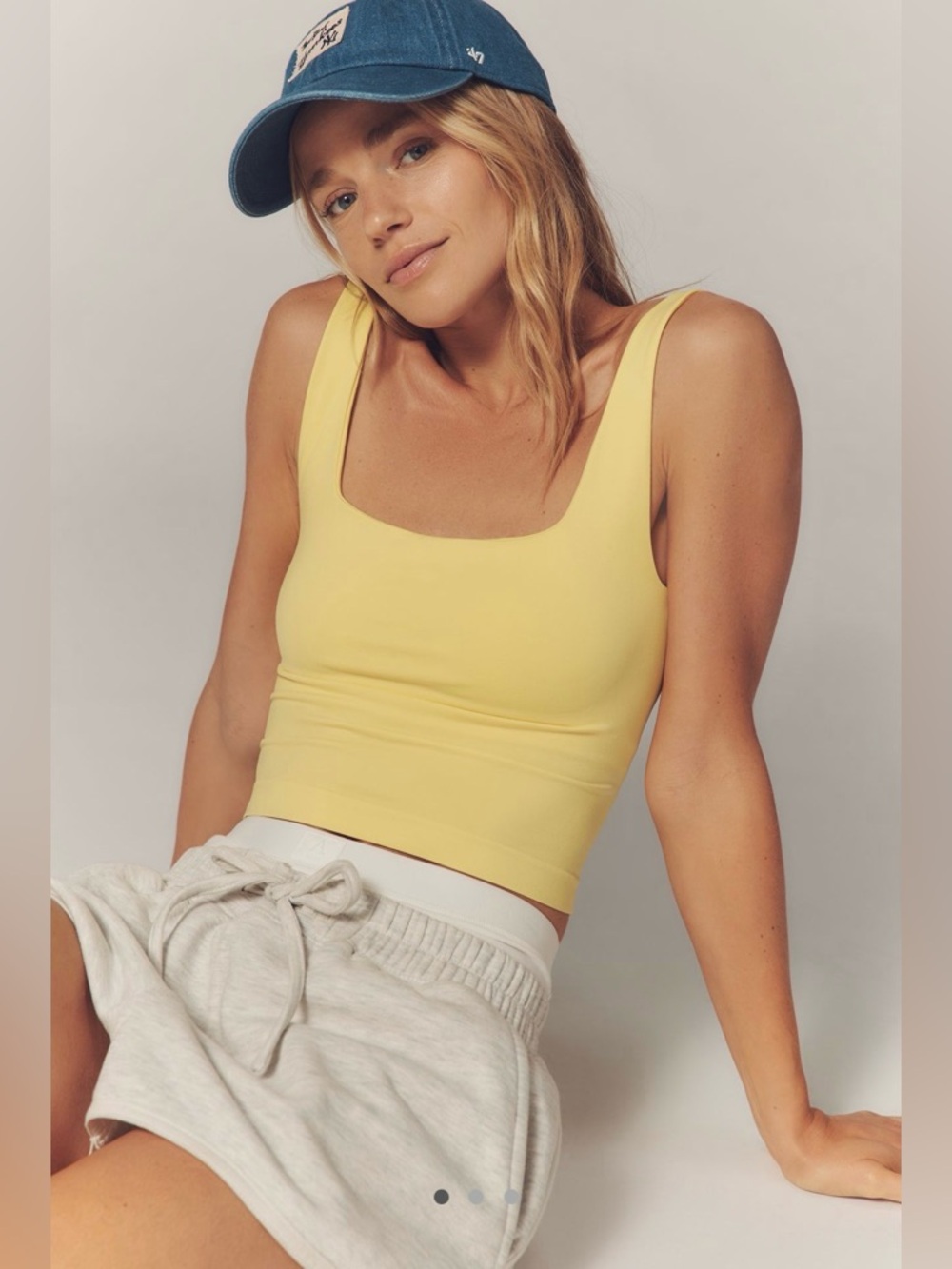 LyreBird Square-Neck Shelf-Bra Tank by Anthropology